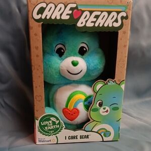 Care Bears I Care Bear Plush - Teal with Rainbow Heart